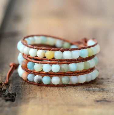Inner Peace Amazonite Wrap Bracelet-Your Soul Place